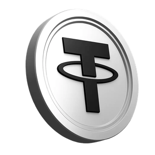 Tether USDT coin element in the trust section for the trading community